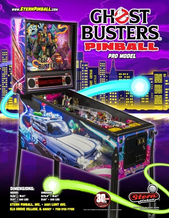 ghostbusters pinball flipper location vente achat limited edition LE